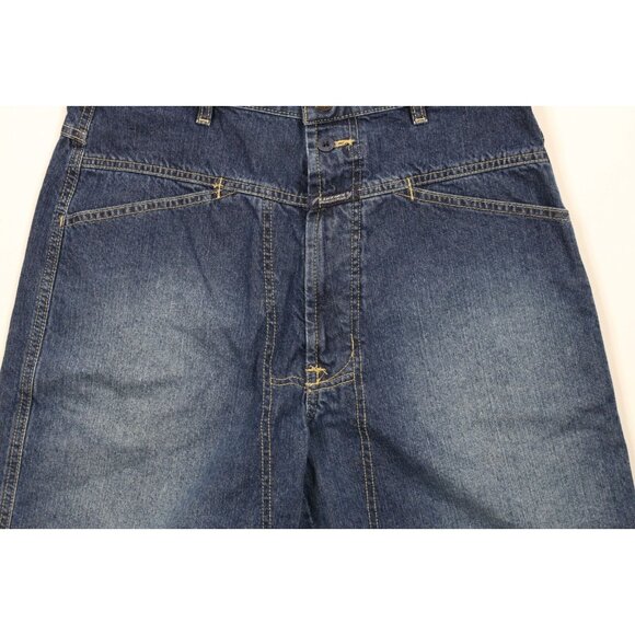 Vintage 90s Marithe Francois Girbaud Mens 32 Spell Out Baggy Denim Jean Shorts - Picture 3 of 12